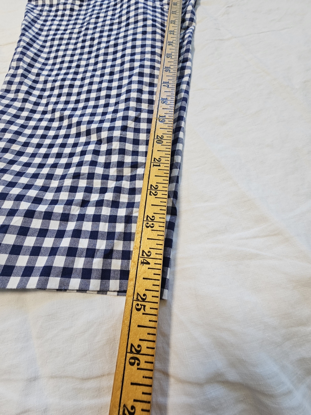 Talbots Navy and White Gingham Ankle Pants Size 18 - Picture 4 of 8
